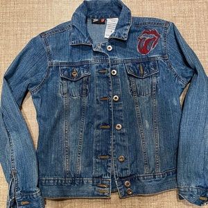 Rolling Stones Denim Jacket Authentic Rare  2000s